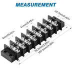 GLOSO Terminal Blocks Double Row Stainless 11 mm Pitch TBC, Marine Grade - Image 2