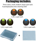 Silicone Replacement Earbud Tips Ear Tips Fit Most in-Ear Earbuds Headphone - Image 7