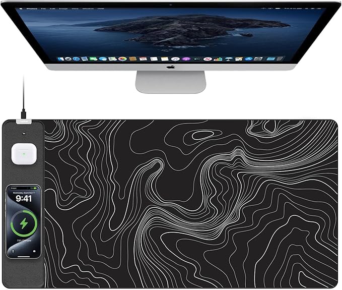 TopMade Mouse Pad with 15W Fast Wireless Charging, 31.5"x15.75" XXL Large by TopmadeProduct-Ordernow