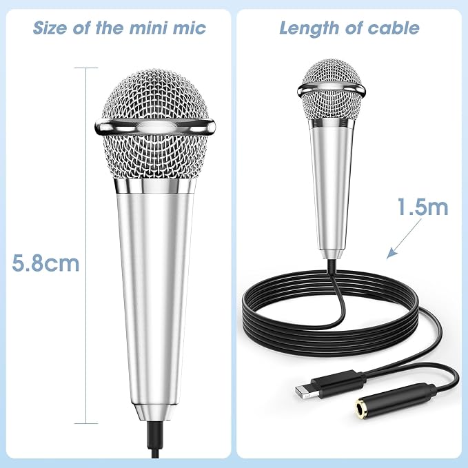 Mini Microphone for iPhone iPad Small ASMR Tiny Microphone for Voice Video - Image 7