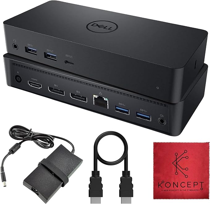 D6000 Dell Docking Station Dual Monitor by Amazon+Renewed