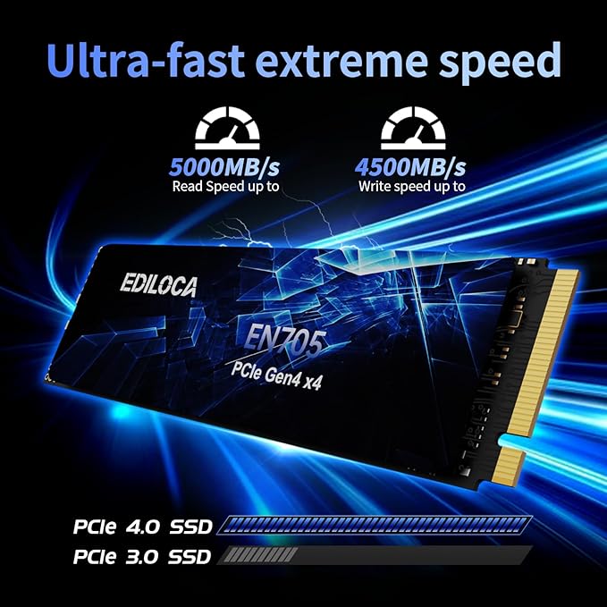 1TB SSD NVMe M.2 2280 PCIe Gen4 x4 Internal Solid State Drive - Image 2