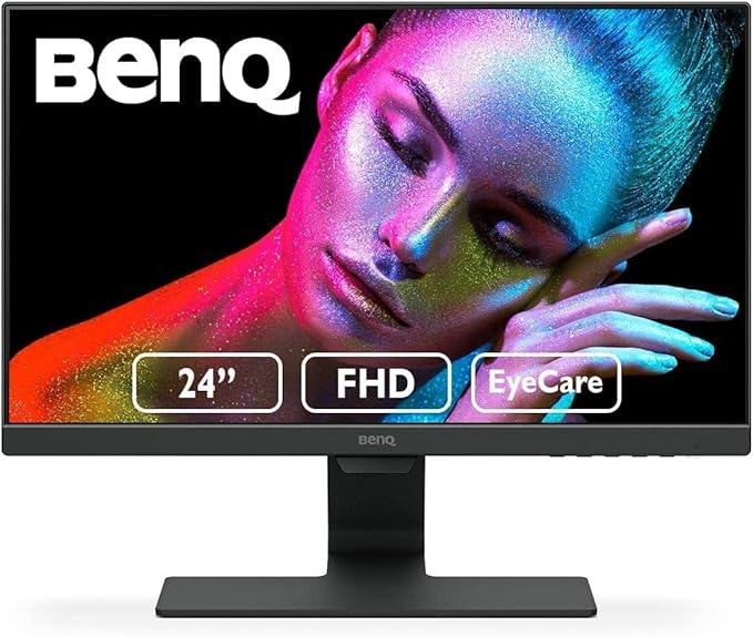 BenQ GW2480 Computer Monitor 24" FHD 1920x1080p | IPS | Eye-Care Tech | Low by BenQ
