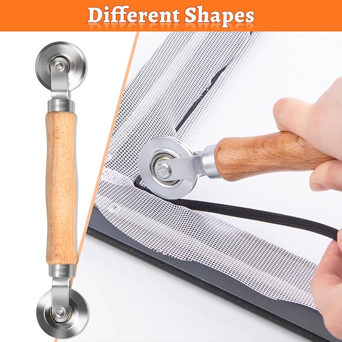 Screen Repair Tool, Window Roller, Spline Installer, 6 in 1 Window Installation - Image 4