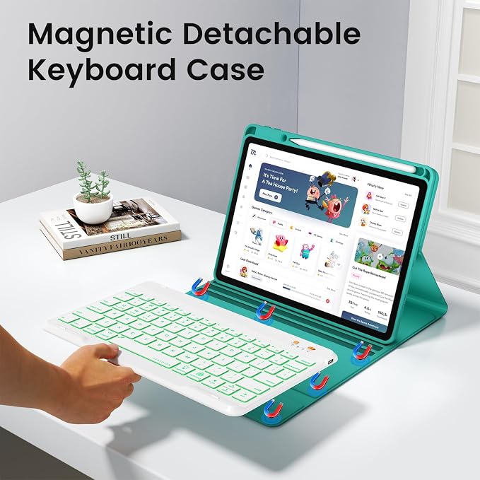 BLUTLOTUS Keyboard Case for iPad 9th/8th/7th Generation 10.2 inch 2021/2020/2019 - Image 4