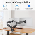MOUNTUP Dual Monitor Mount fits 22''-42'' Ultrawide Screen, Holds 6.6-33lbs - Image 3