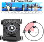 Camera Slider, Camera Car Aluminium Alloy 4 Wheeled Tabletop Slider - Image 3
