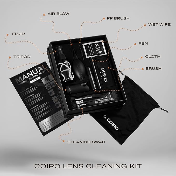 Camera Lens Cleaning Kit for DSLR and Sensitive Electronics, 9-in-1 Lens - Image 2