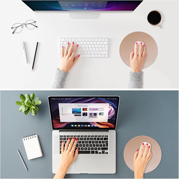 ITNRSIIET Mouse Pad Non-Slip Rubber Base Smooth Surface Stitched Edges - Image 2