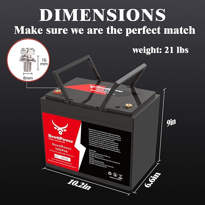 12V 100Ah Lithium LiFePO4 Battery - Image 2