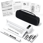 Portable Printers Wireless for Travel, Support 8.5" X 11" US Letter & A4 by TATTMUSE
