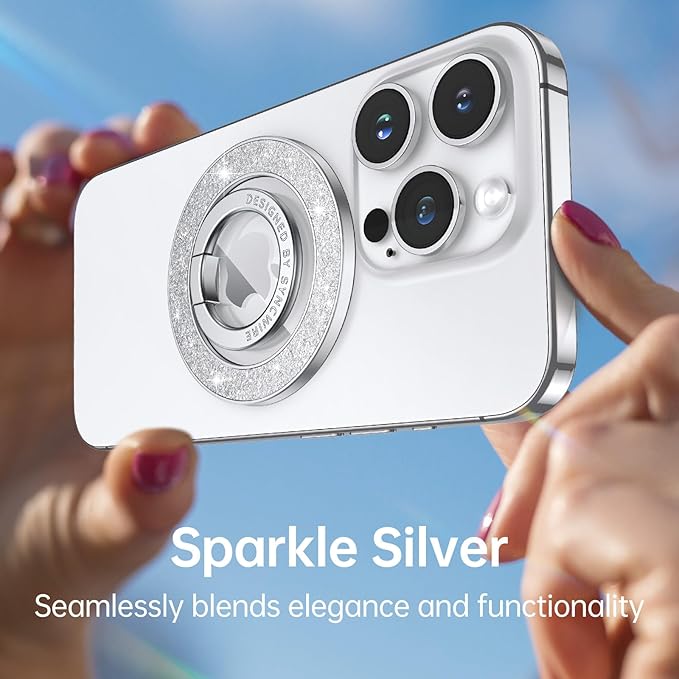 Syncwire Magnetic Phone Grip for MagSafe, Bling Magnetic Phone Ring Holder - Image 3