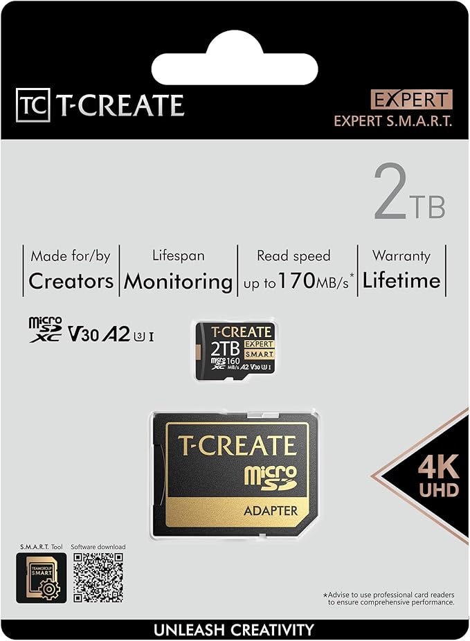 TEAMGROUP T-Create Smart A2 2TB Micro SDXC U3 V30 4K R/W Speed up to 160/150 - Image 8