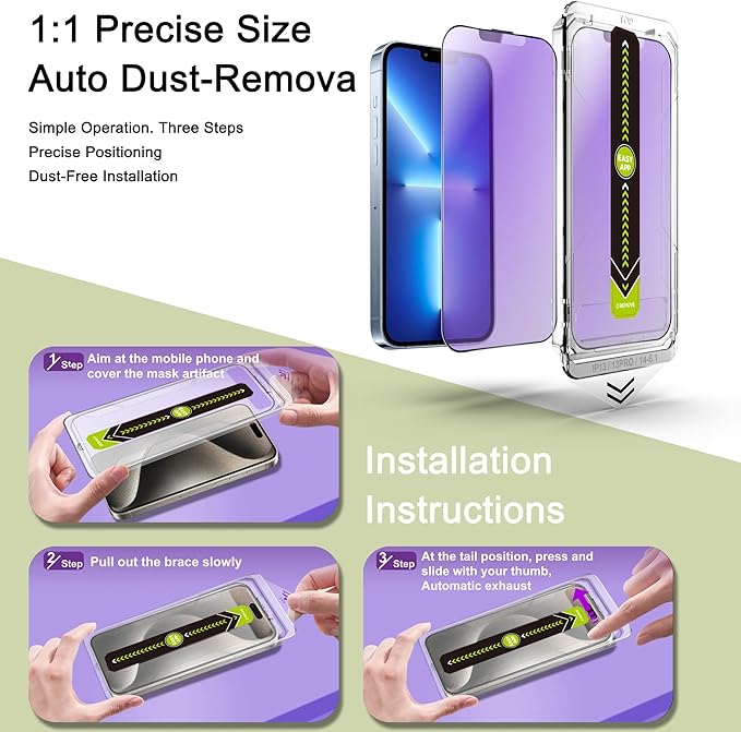 9H Tempered Glass, Anti-Glare, Full Coverage, Anti-Fingerprint, Auto Dust - Image 3