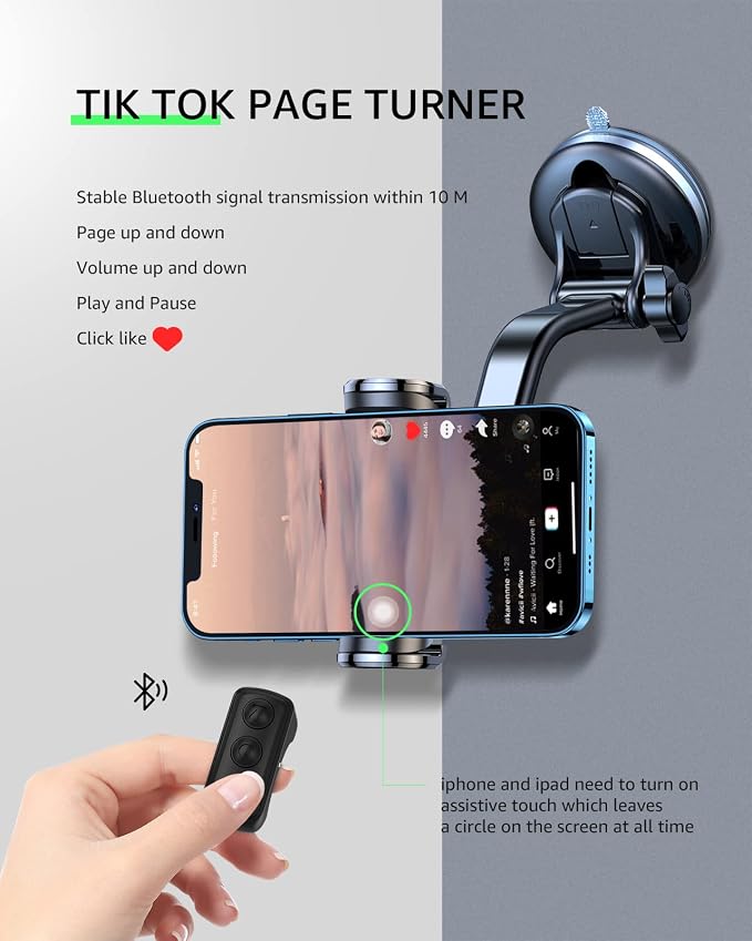 Fingertip Bluetooth Remote Control TIK TOK Wireless Page Turner TYUOBOX Camera - Image 2