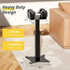 Adjustable Bookshelf Speaker Stands Pair, 20-27.5 Inch All-Metal Heavy Duty - Image 4