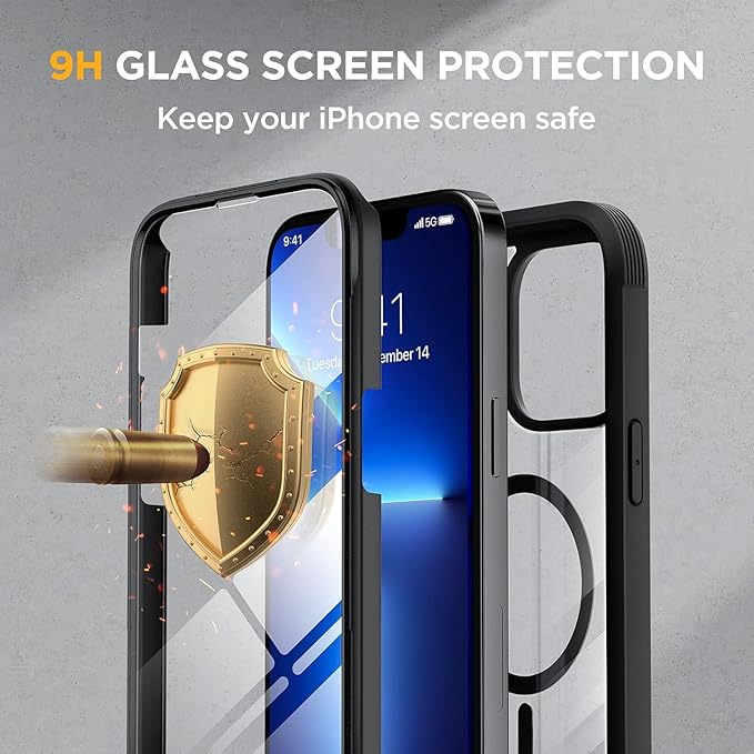 Miracase Magnetic Case for iPhone 13 Pro 6.1 Inch, - Image 6