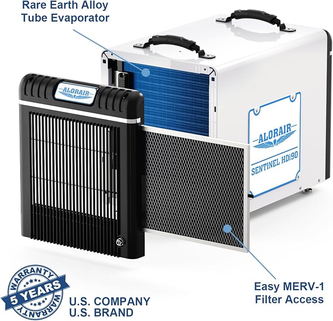 ALORAIR Basement/Crawlspace Dehumidifiers 198 PPD, 90 Pints, 5 Years Limited - Image 7
