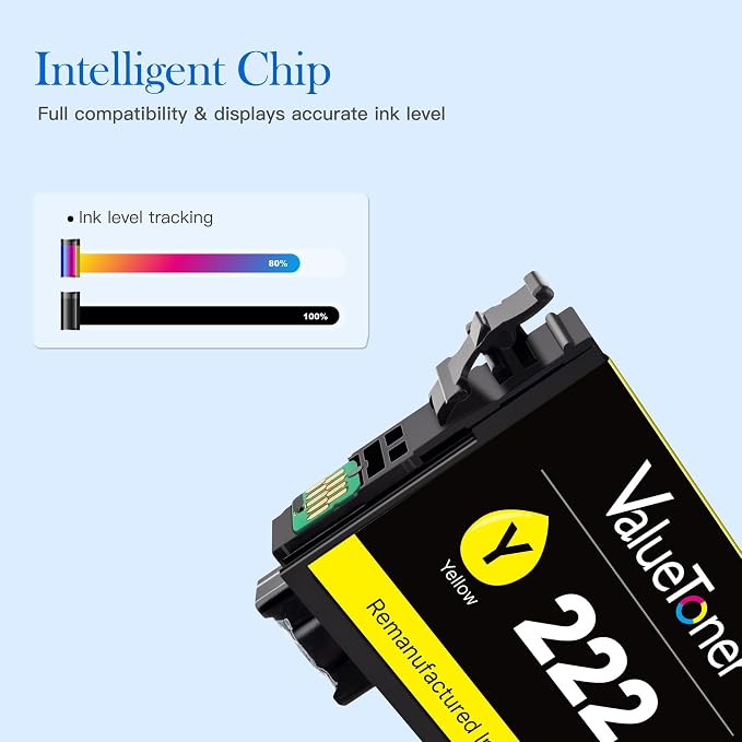 Valuetoner 222XL High-Capacity Black & Standard Color Remanufactured - Image 4