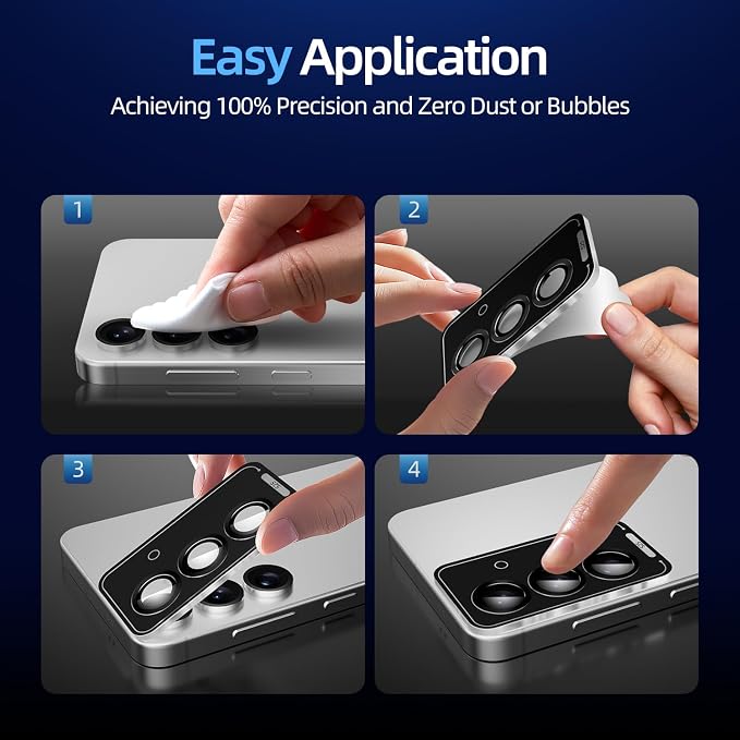 X-it Camera Lens Protector for Samsung S25 Plus, 9H Tempered Glass, Independent - Image 7