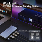 TESmart USB 3.0 HDMI KVM Switch 3 Monitors 4 Computers 4K@60Hz, Audio&Microphone - Image 6