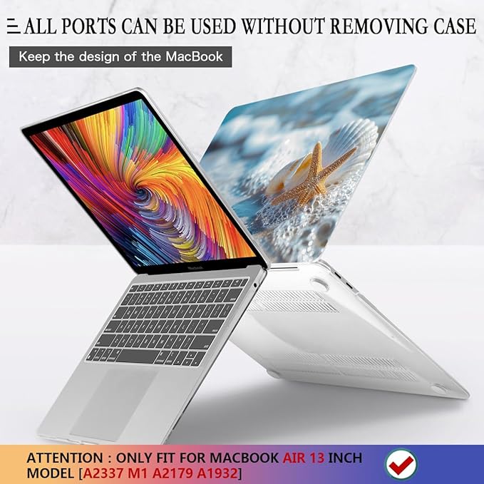 CISSOOK Compatible with MacBook Air 13-inch Case 2021 2020-2018 Release M1 - Image 5