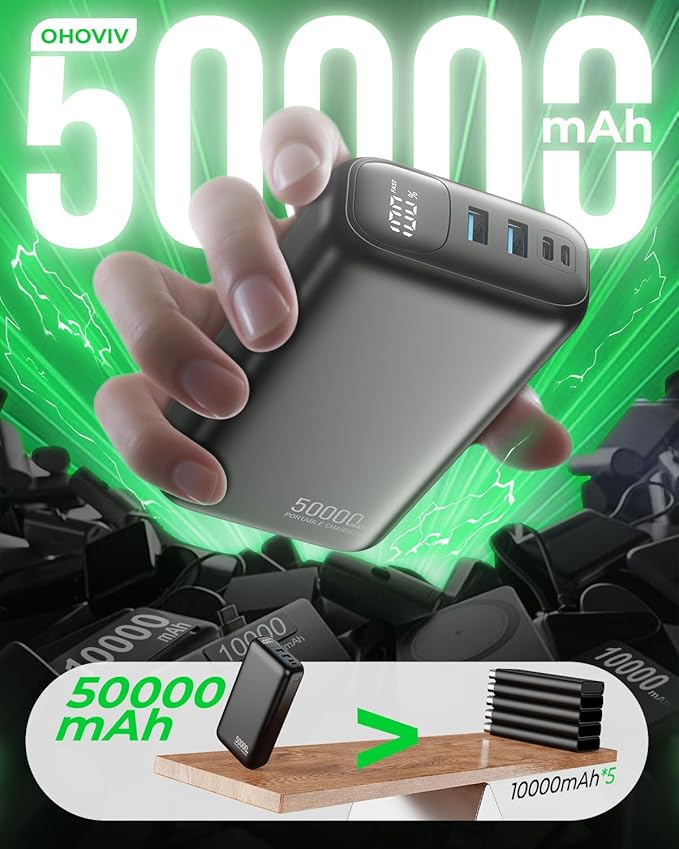 OHOVIV Portable Charger 50000mAh Power Bank - Image 5