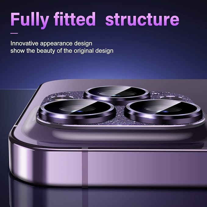 Uyiton for iPhone 14 Pro/iPhone 14 Pro Max Camera Lens Protector, 9H Tempered - Image 5