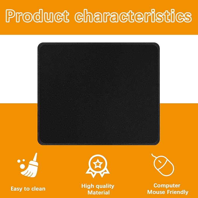 12 PCS Black Mouse pad Bulk - Image 6