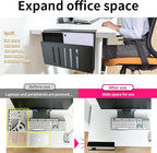 Desk Side Storage, Under Desk Storage, No Drill Steel Hanging Desk Organizer - Image 4