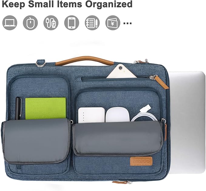 MOSISO 360 Protective Laptop Shoulder Bag, 13-13.3 inch Computer Bag Compatible - Image 2