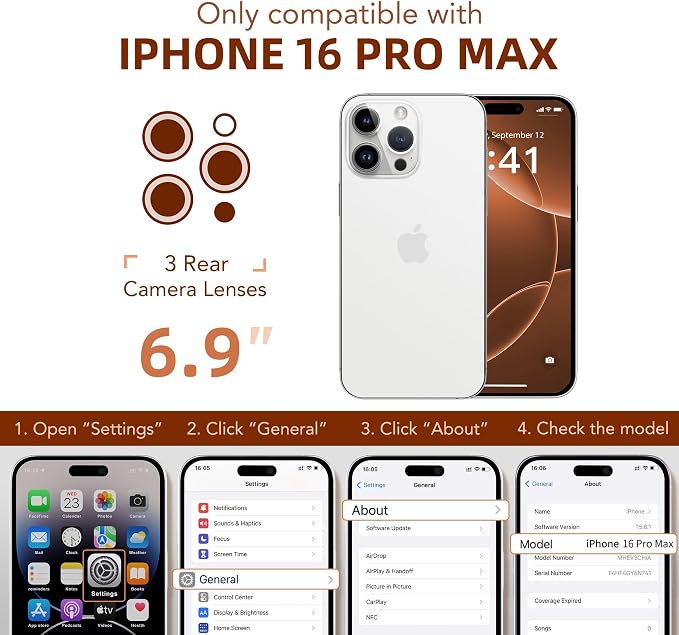BERFY Magnetic for iPhone 16 Pro Max Case, Compatible - Image 9