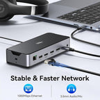 USB C Docking Station 3 Monitors Laptop Dock Dual Monitor - Image 8