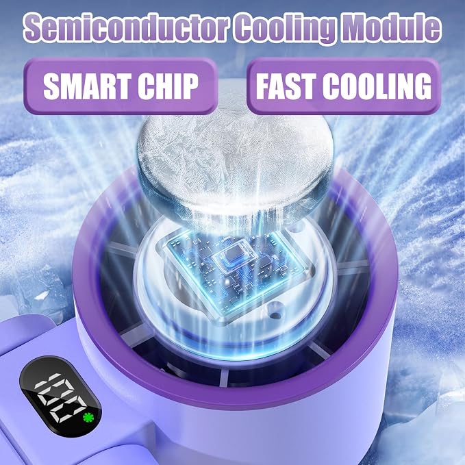 Portable Handheld Fan Rechargeable 100 Speeds Turbo Ice Cooling Fan Personal - Image 7