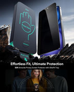 ESR 3 Pack 9H+ Glass for iPhone 16/ iPhone 15 Privacy Screen Protector - Image 2