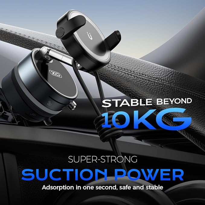 2-in-1 Clip & Vacuum Magnetic Suction Phone Holder, Upgraded 360° Adjustable - Image 6