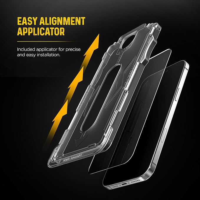 magglass for iPhone 16e Privacy Screen Protector, Anti-Spy Tinted Tempered Glass - Image 3