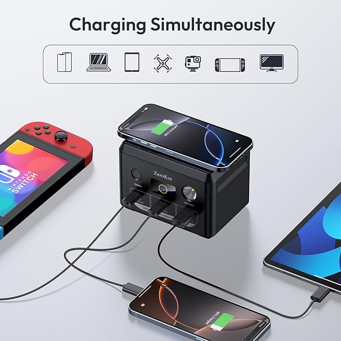 100W Portable Power Station, 96Wh Small Generator 30000mAh LiFePO4 Battery - Image 3