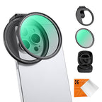 K&F Concept Clip On 67mm CPL Magnetic Phone Lens Filter Kit, Phone Clip by KFCONCEPT