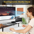 Across-Star Dual-Monitor-Stand-Riser-For-Desk Adjustable Length 32-40 - Image 5