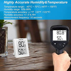 Geevon 2 Pack Hygrometer Indoor Thermometer Room Humidity Gauge - Image 4