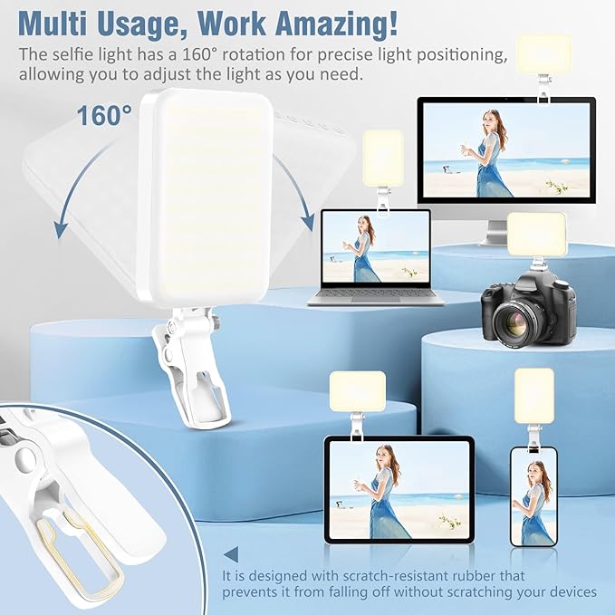 60 LED Portable Selfie Light Video Conference Lighting - Image 2