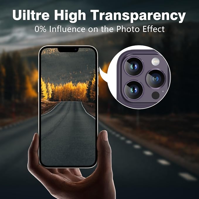 AGVEE 3+3 6 Pack for iPhone 14 Pro 6.1" / 14 Pro Max 6.7" Camera Lens Cover - Image 7
