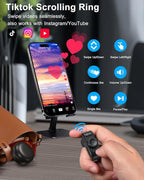 TikTok Scrolling Ring Remote Control, Camera Shutter Remote, Wireless Bluetooth - Image 2