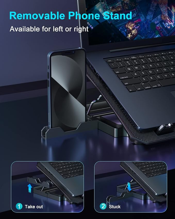 KeiBn Laptop Cooling Pad, Gaming Laptop Cooler 2 Fans - Image 5