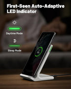 INIU Wireless Charger Station, 15W Fast Wireless Charging Stand - Image 3