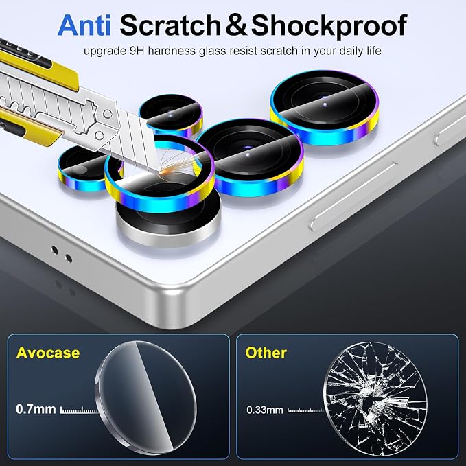for Samsung Galaxy S25 Ultra Camera Lens Protector, Individual Metal Ring - Image 3