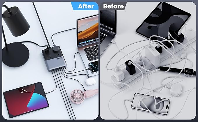 12-in-1 Charging Station USB C Power Strip - Image 10