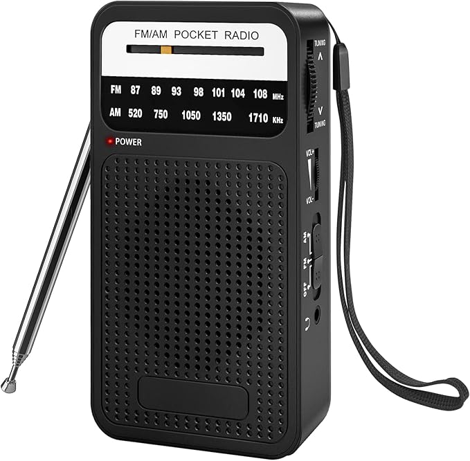 Portable Radio AM FM with Best Reception, Goodes Transistor Radio with Loud by Goodes