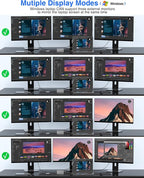 TOTU Upgraded Universal USB-C 4K Triple Display Docking Station - Image 6